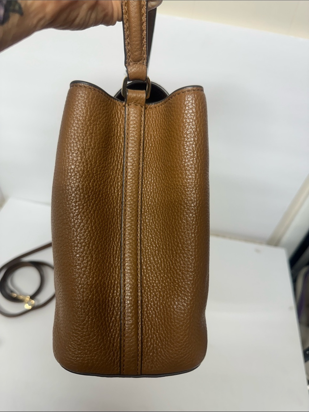 Tory Burch Britten  Leather Top-Handle Satchel-Crossbody Bag - Picture 16 of 16